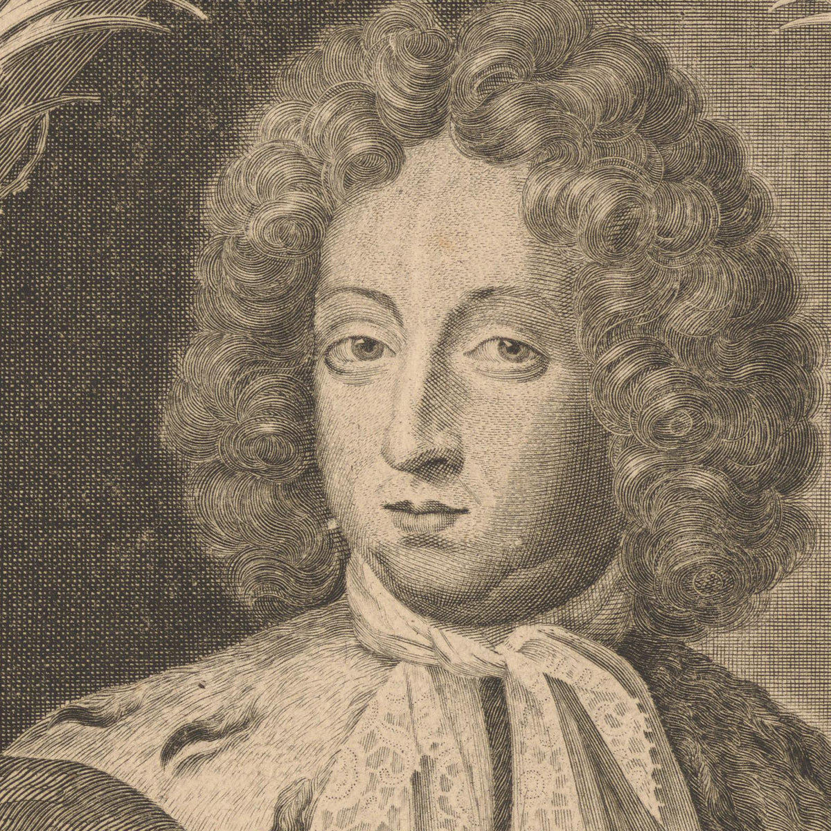 Portrait of Charles XI, King of Sweden - Samuel Blesendorf - Artwork detail