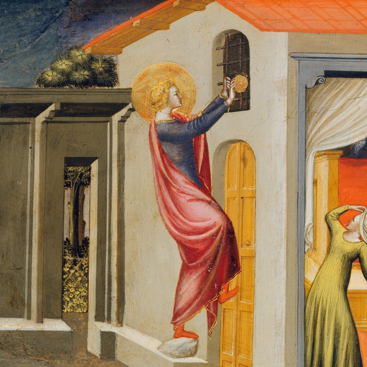 Saint Nicholas Providing Dowries - Bicci di Lorenzo - Artwork detail