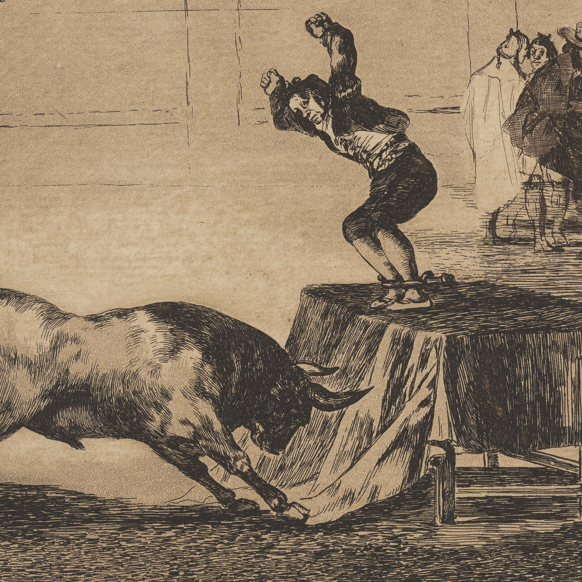 Another Madness of His in the Same Ring - Francisco José de Goya y Lucientes - Artwork detail