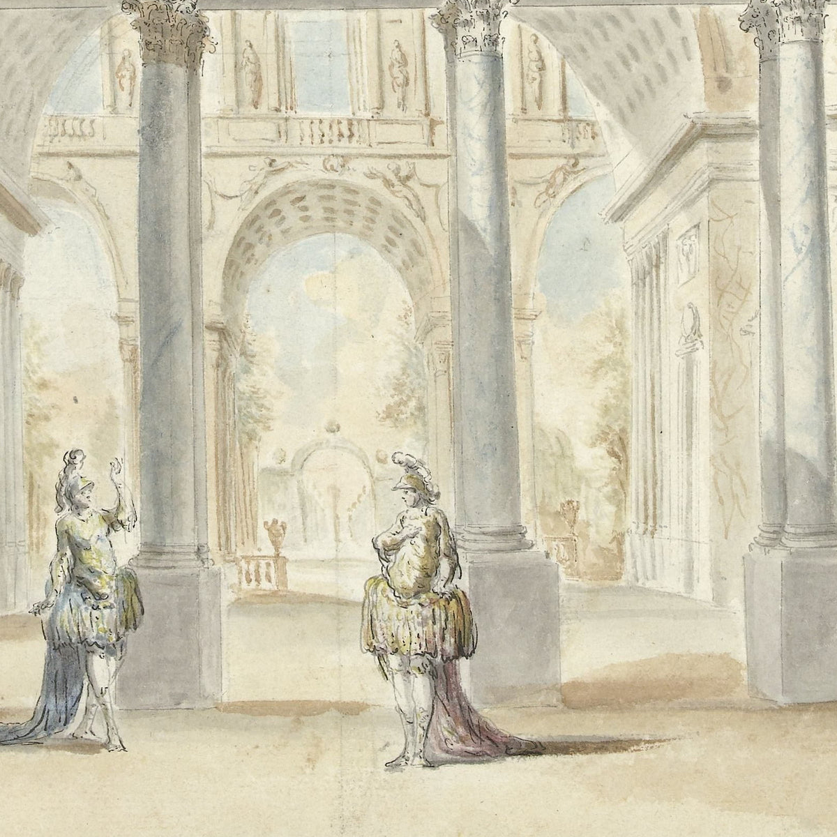 De Hofzaal - Georges François Blondel - Artwork detail