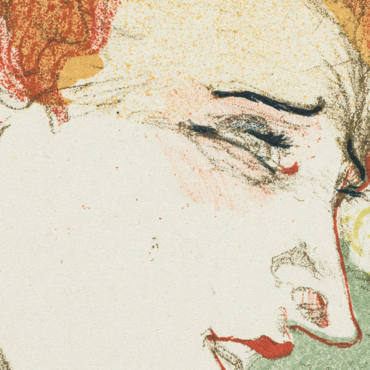 Bust of Mademoiselle Lender - Henri de Toulouse-Lautrec - Artwork detail