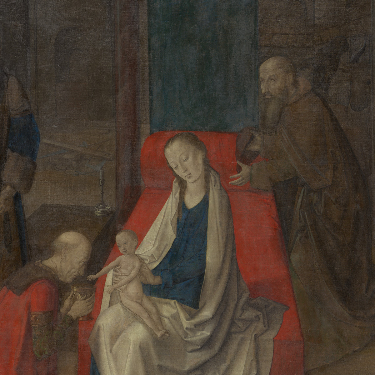 The Adoration of the Magi - Joos van Wassenhove - Artwork detail