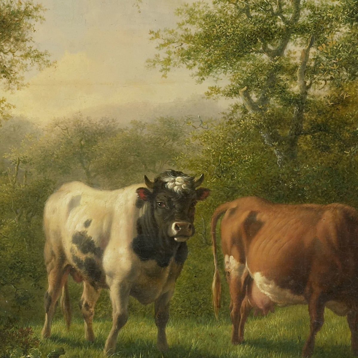 Landschap met vee - Adolf Karel Maximiliaan Engel - Artwork detail