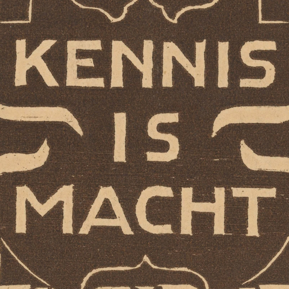 Kennis is macht - Carel Adolph Lion Cachet - Artwork detail