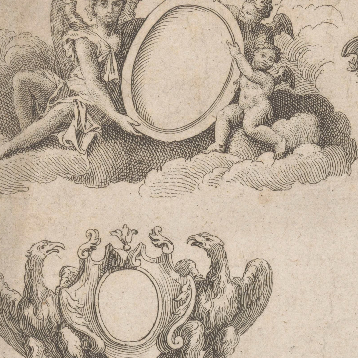 Medaillons en cartouches - Nicolas Guérard - Artwork detail