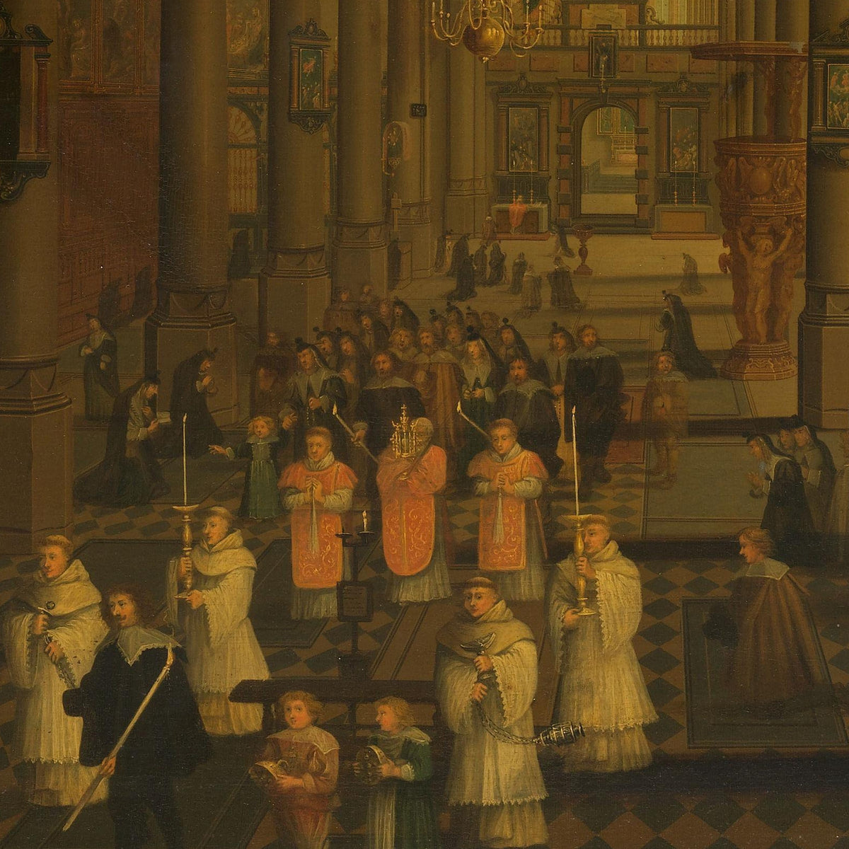Interior of the Dominican Church in Antwerp - Peeter Neeffs (I) - Artwork detail