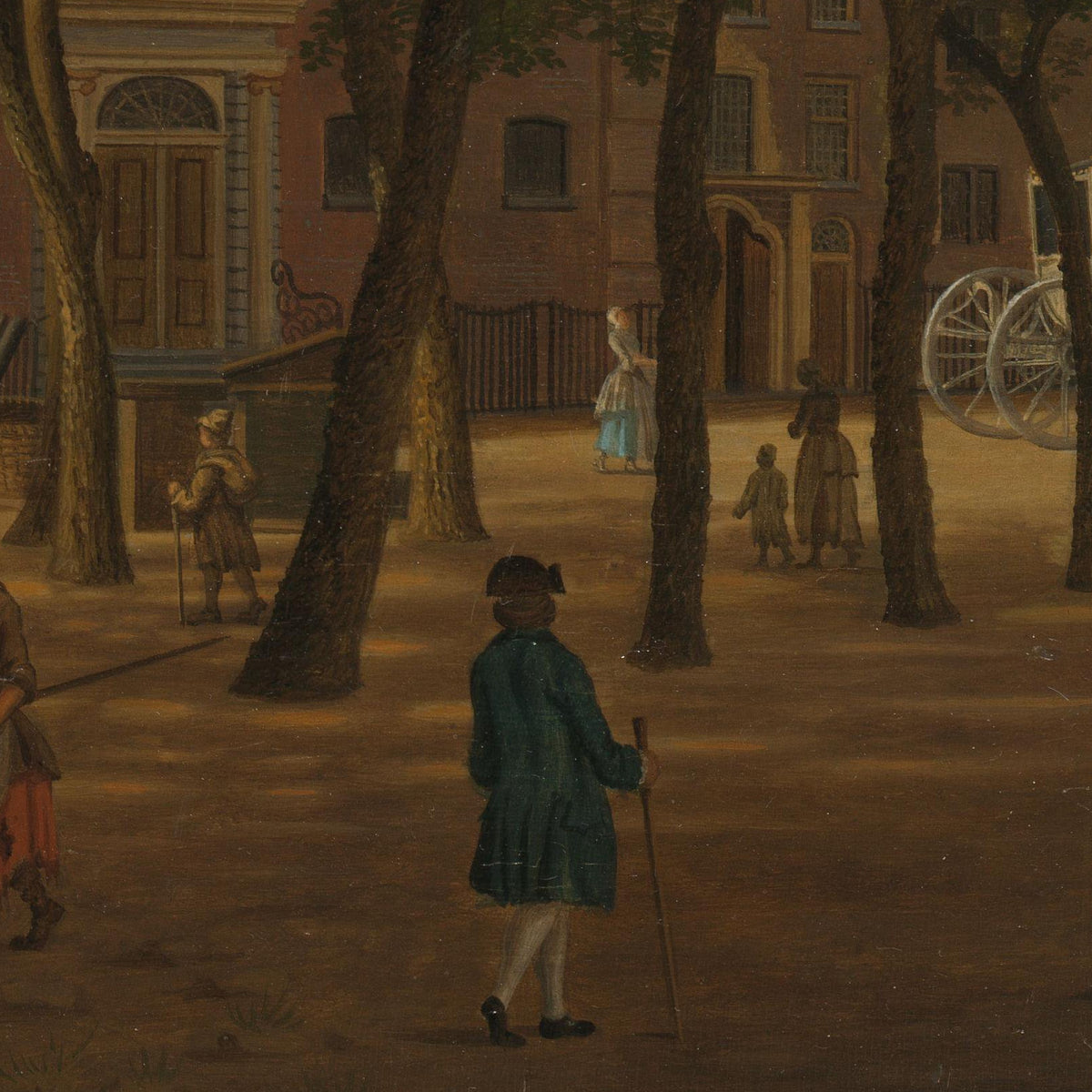 Gezicht op de Houtmarkt te Amsterdam - Hendrik Keun - Artwork detail