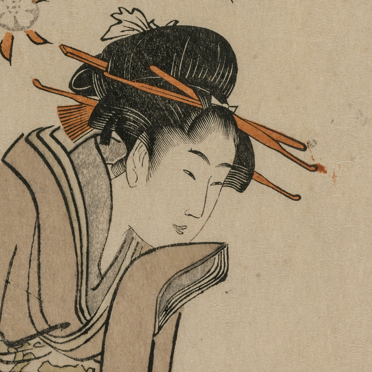 An Imperial Carriage - Kitagawa Utamaro - Artwork detail