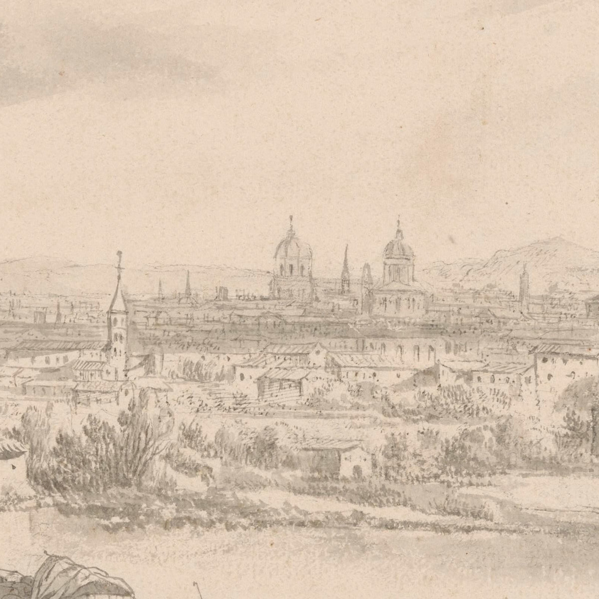 Gezicht op Rome - Jacob de Heusch - Artwork detail