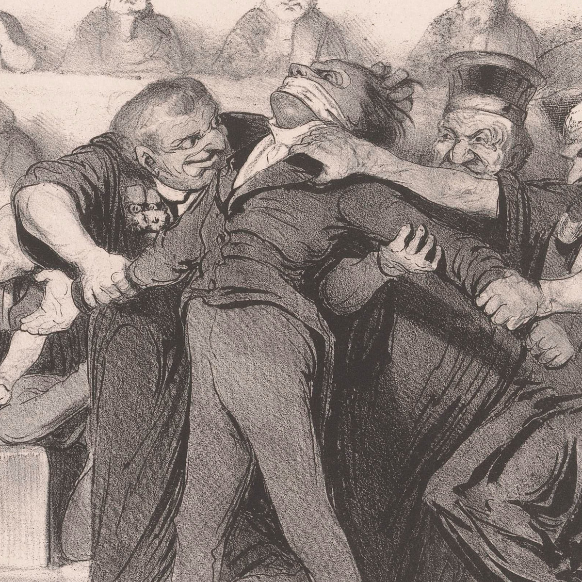 Vous avez la parole, expliquez-vous, vous êtes libre! - Honoré Daumier - Artwork detail