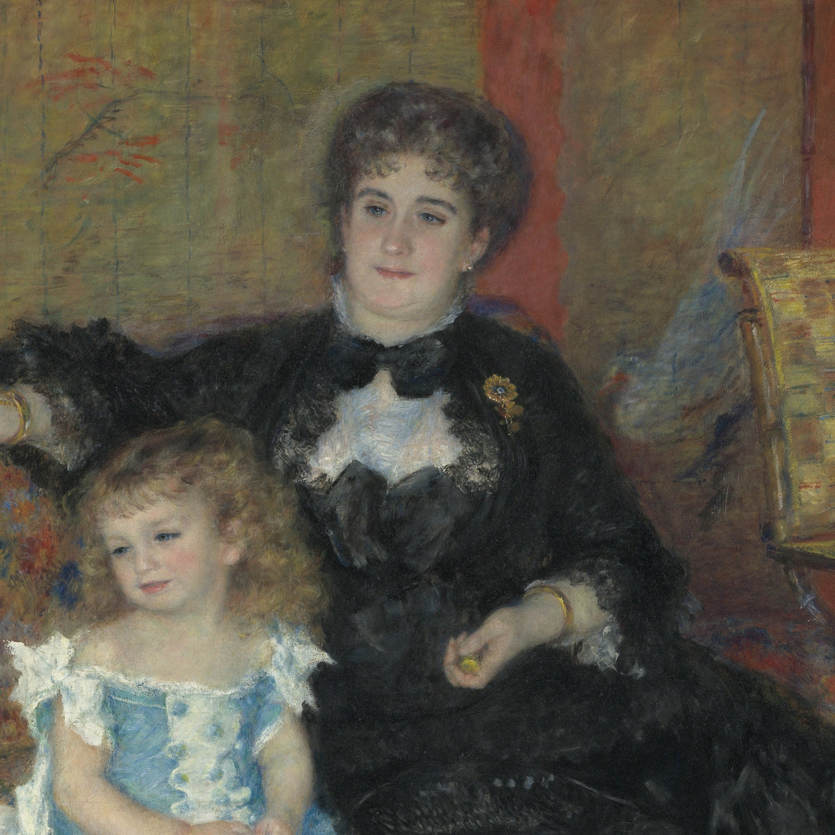 Madame Georges Charpentier and Her Children - Pierre-Auguste Renoir - Artwork detail