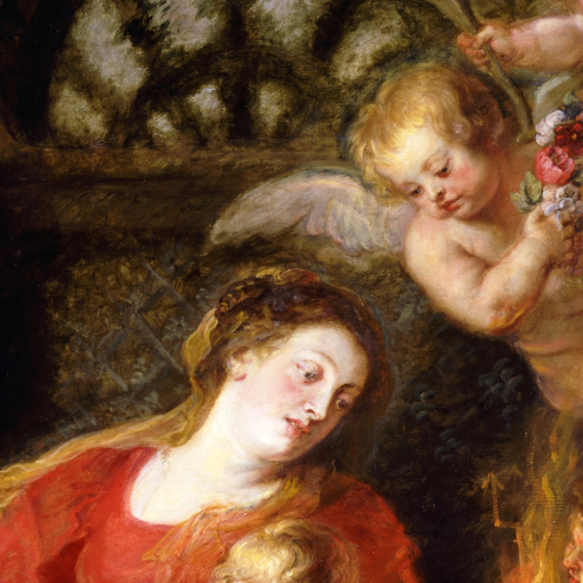 The Mystic Marriage of Saint Catherine - Peter Paul Rubens - Artwork detail