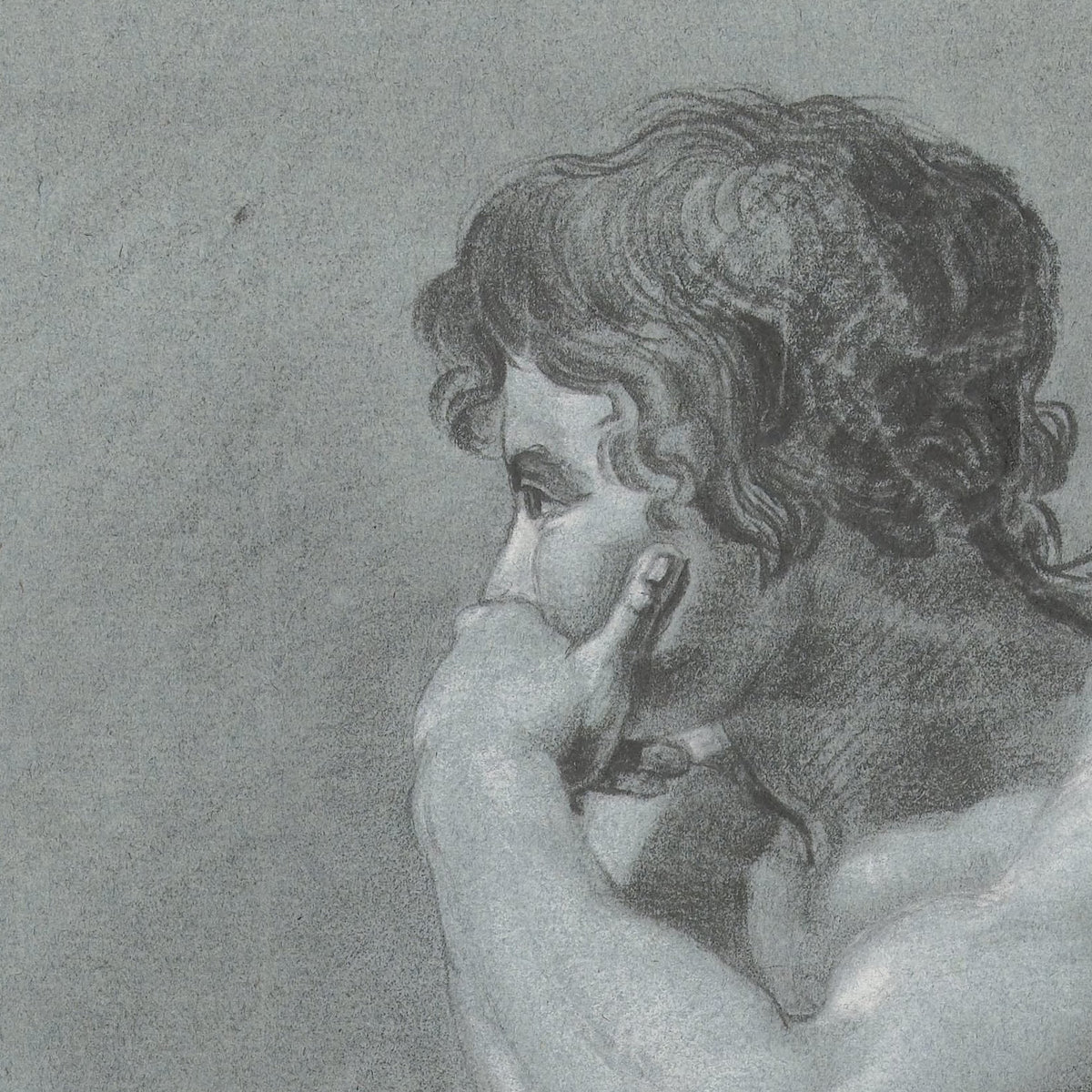 Zittend mannelijk naakt - Hendrik Lageman - Artwork detail