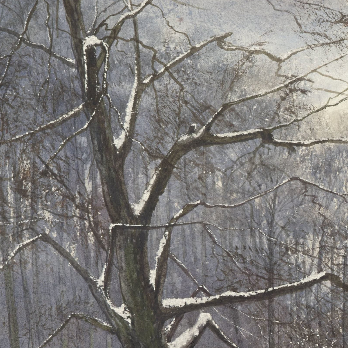 Winterlandschap - Jan Daniël Cornelis Carel Willem baron de Constant Rebecque - Artwork detail