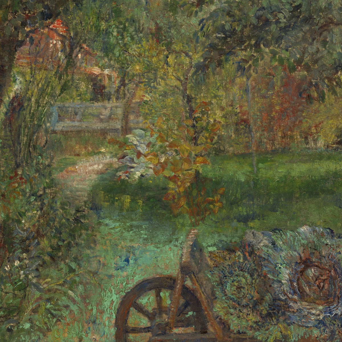 The Garden of the Rousseau Family - James Ensor - Artwork detail