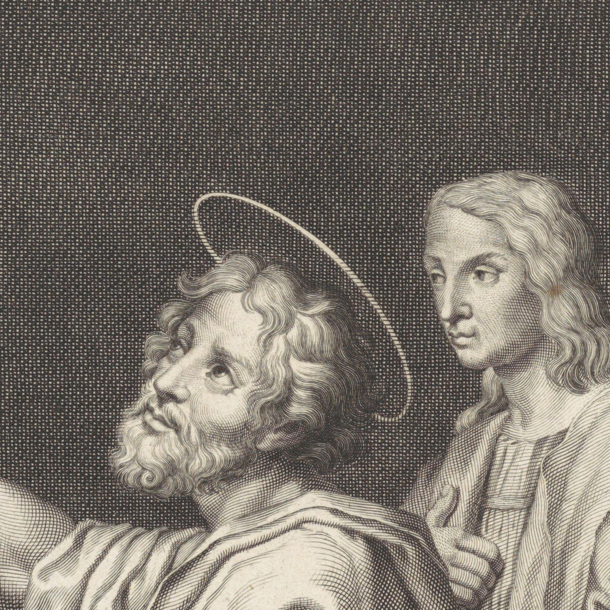 Saint Luke Painting the Virgin and Child - Jean Langlois - Artwork detail