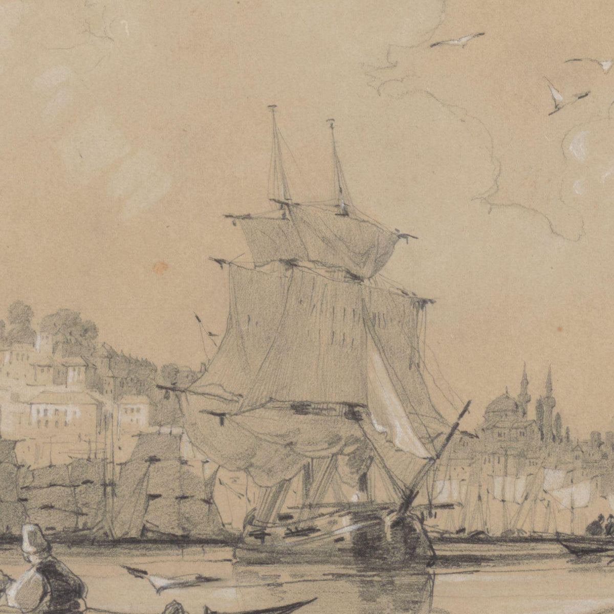 Gezicht op Istanbul, de oude stad, vanaf de Gouden Hoorn - Coke Smyth - Artwork detail