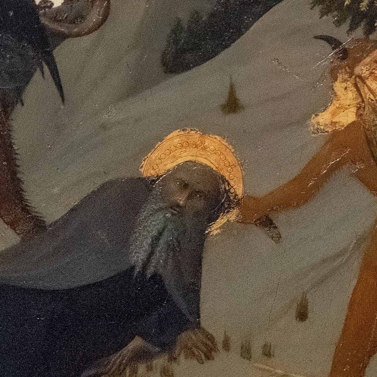 The Temptation of Saint Anthony - Sassetta (Stefano di Giovanni) - Artwork detail