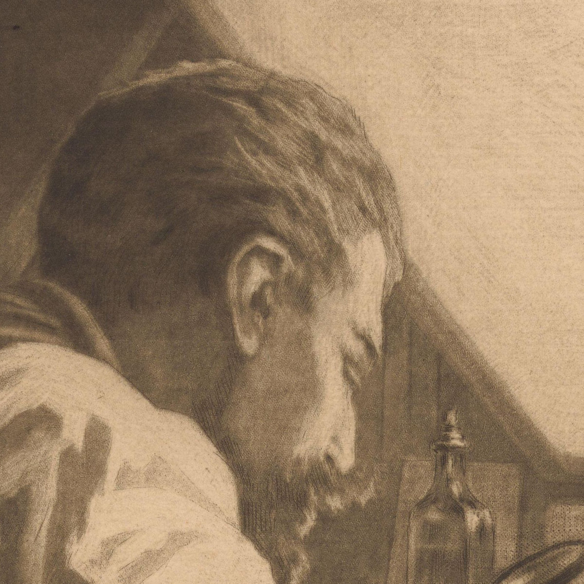 Portrait of Henri Charles Guérard - Norbert Goeneutte - Artwork detail