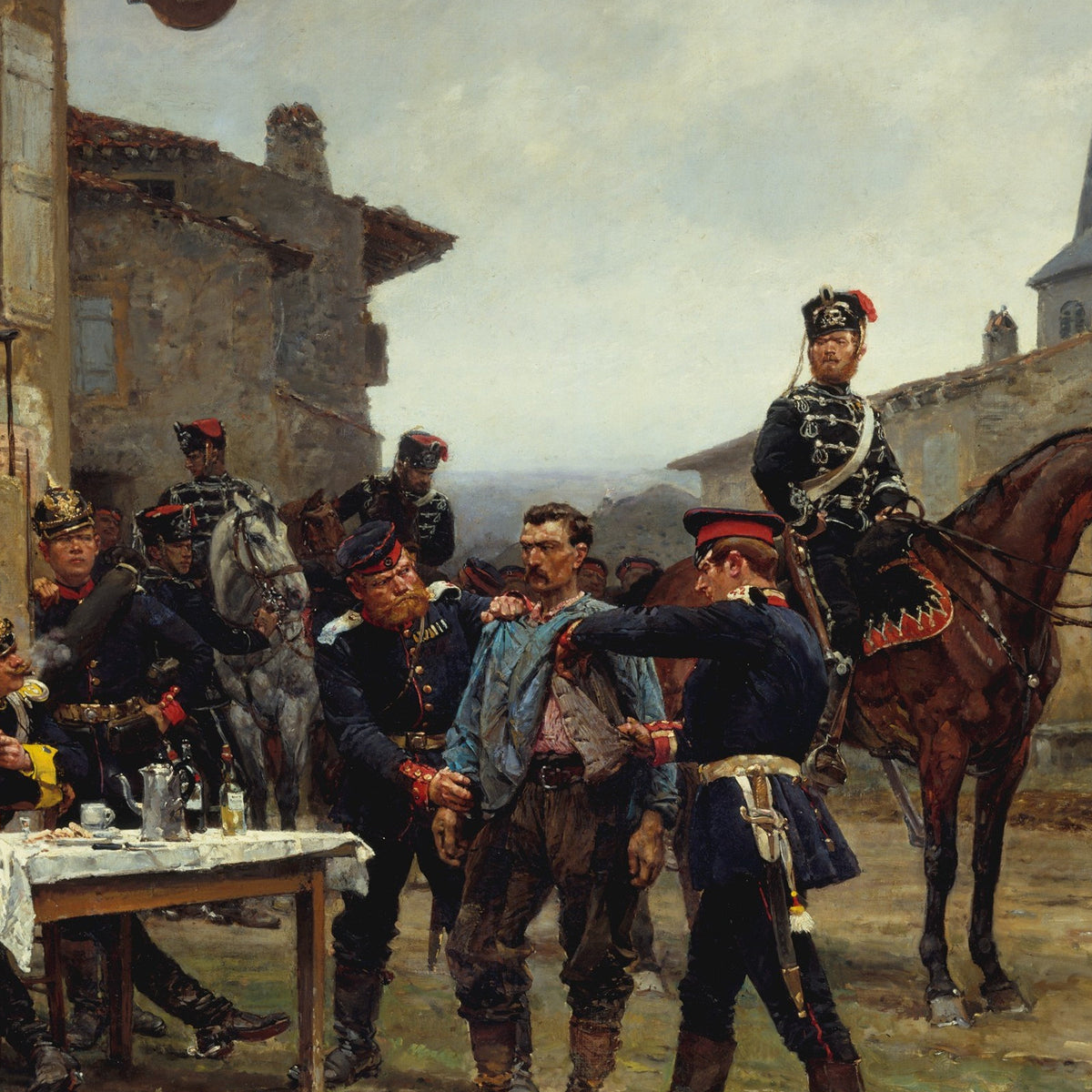 The Dispatch-Bearer - Alphonse-Marie-Adolphe de Neuville - Artwork detail