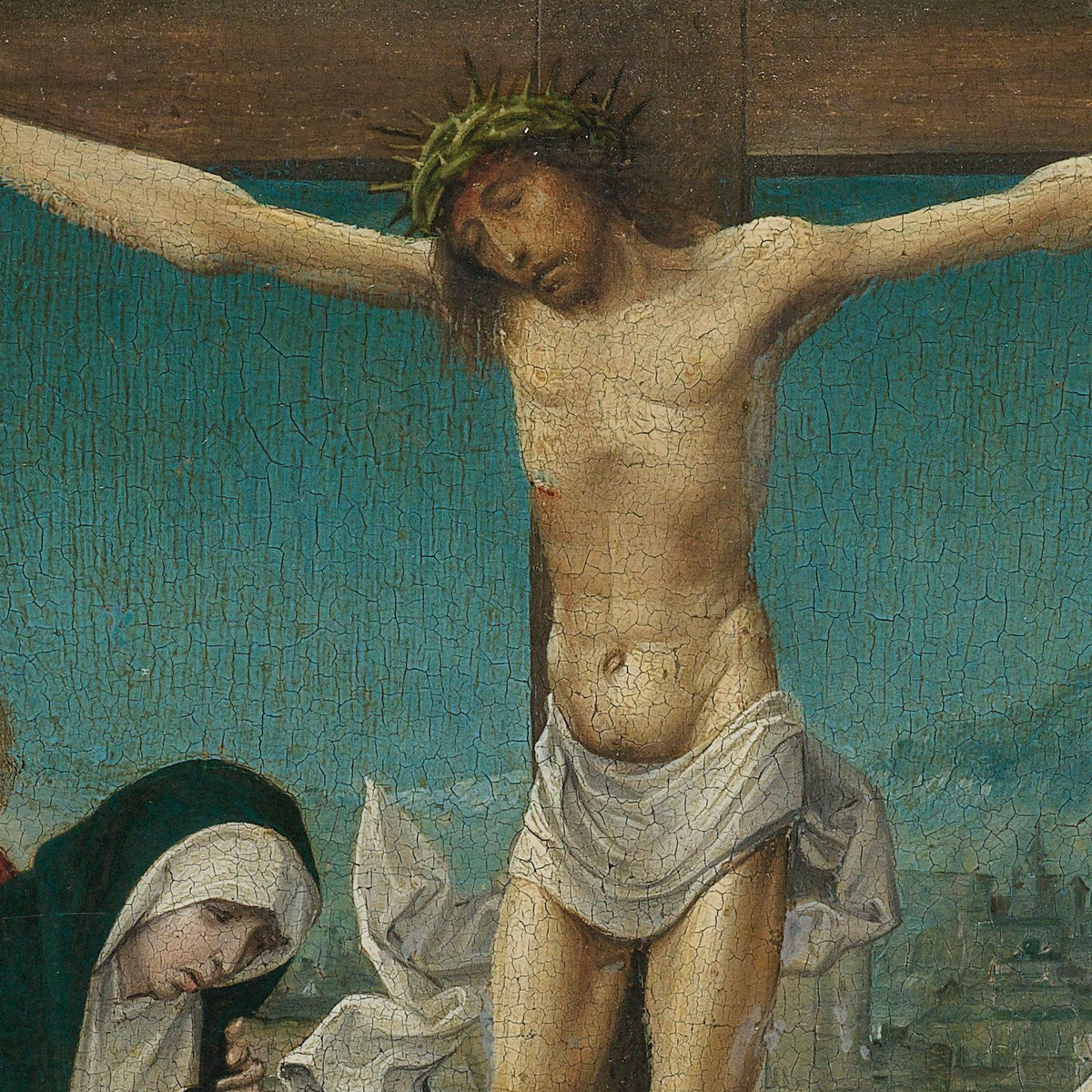 Crucifixion with Saints - Cornelis Engebrechtsz. - Artwork detail